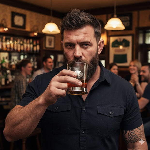 Personalised Rugby Whisky Glass | Unique Rugby Gift UK