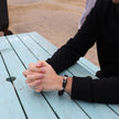 Personalised Silver Anchor Bracelet