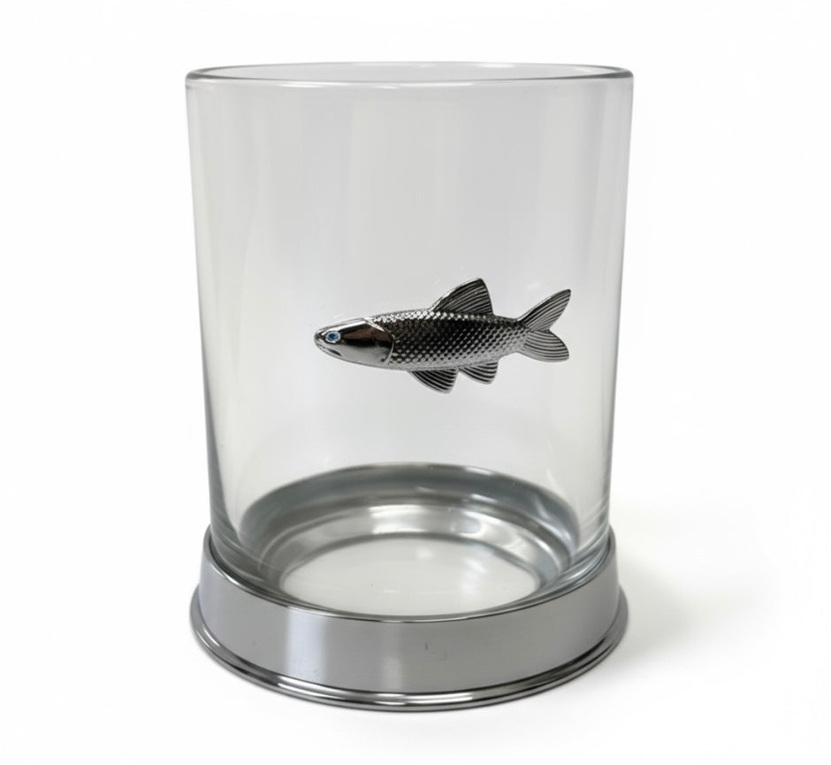 Personalised Fish Whisky Glass | Unique Fishing Gift UK