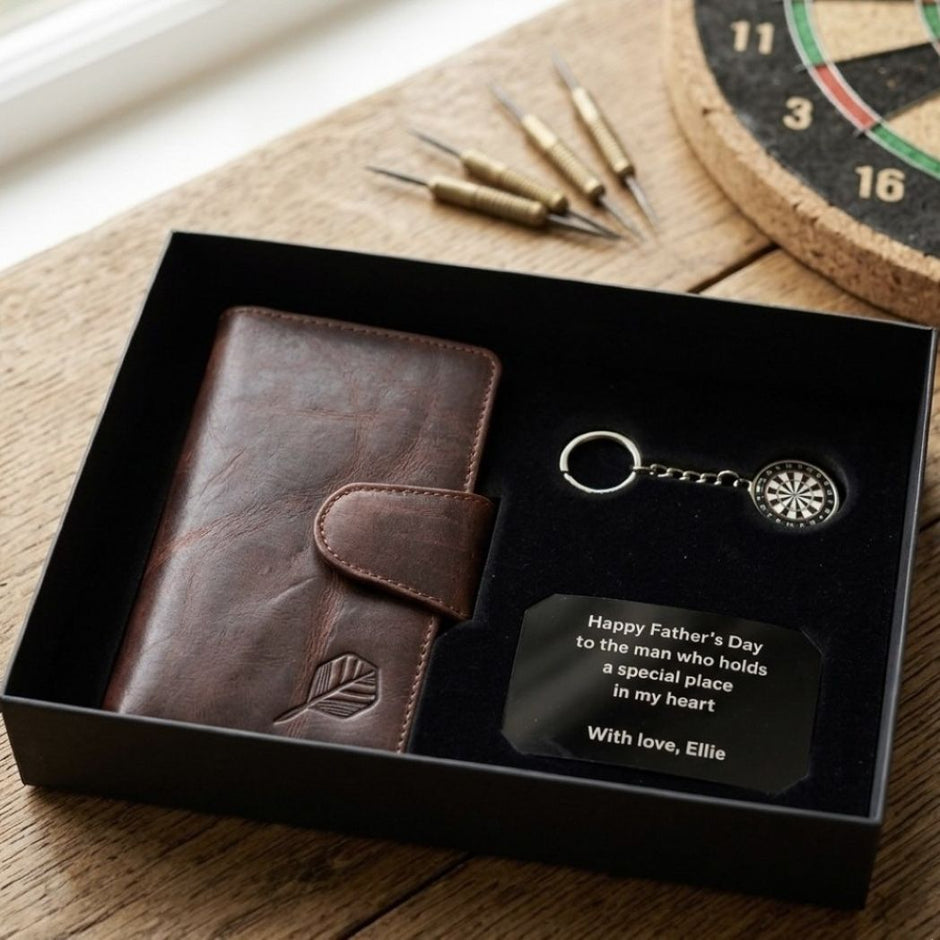 Personalised Darts Gift Set for Men – Unique Darts Gifts for Him, Father’s Day & Birthday Present