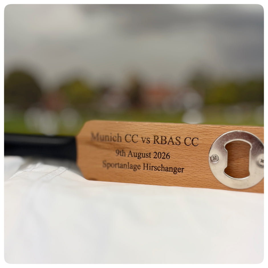 Personalised Mini Cricket Bat Bottle Opener