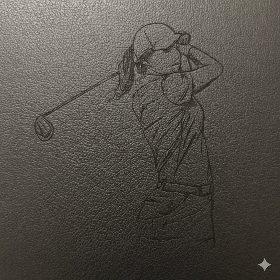 Personalised Leather Golf Scorecard: Handmade Luxury Golf Gift