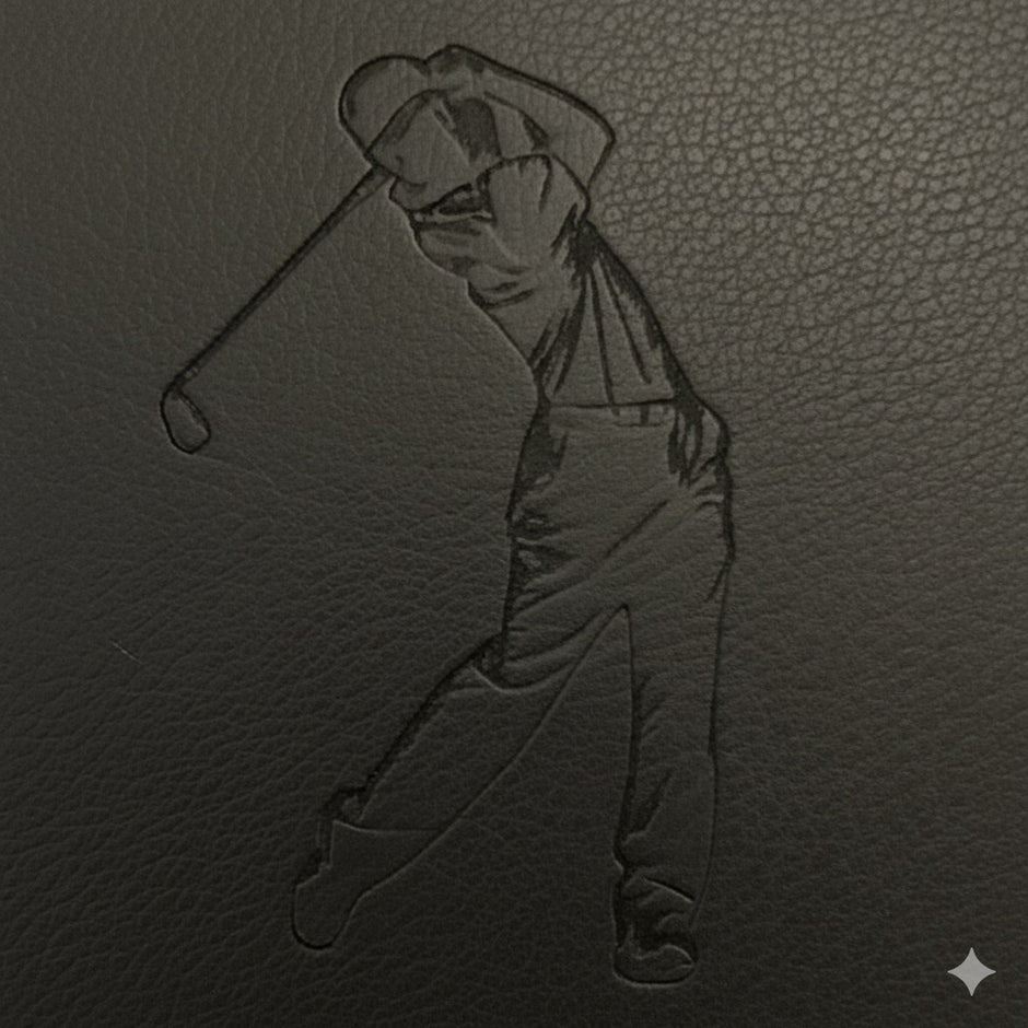 Personalised Leather Golf Scorecard: Handmade Luxury Golf Gift