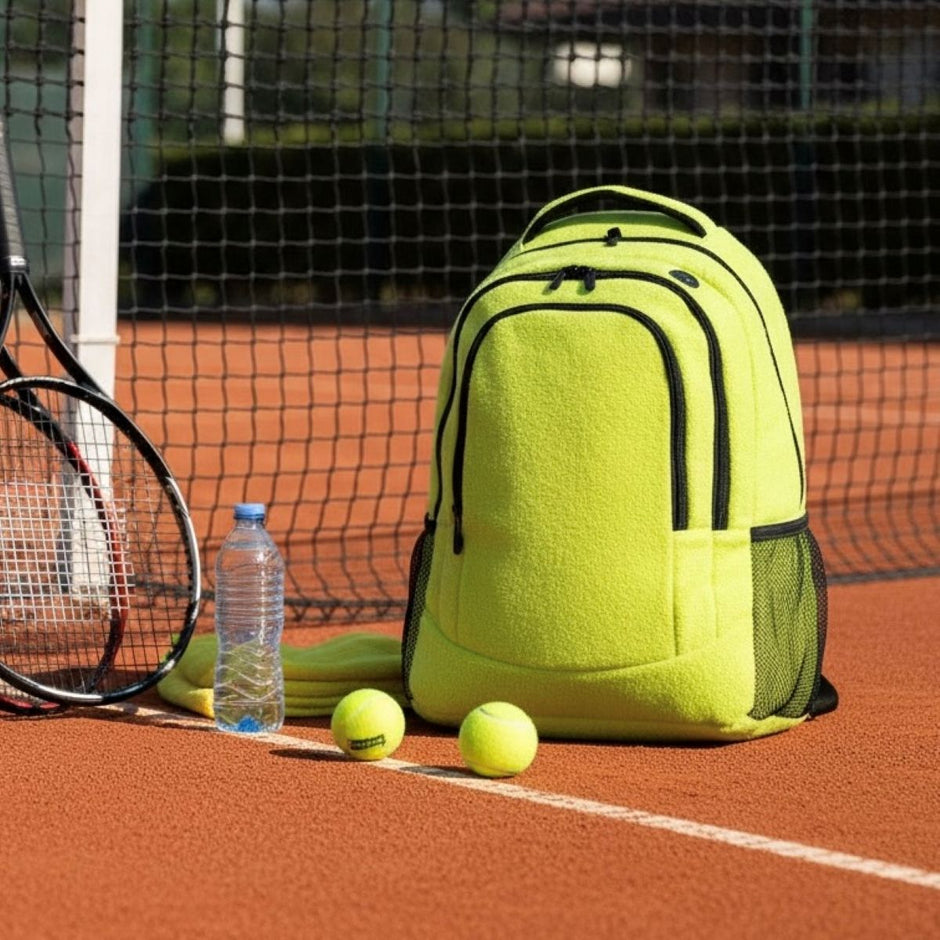 Tennis Rucksack Made From Tennis Ball Material