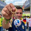 Personalised World Cup Football And Trophy Keychain