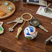 Personalised World Cup Football And Trophy Keychain