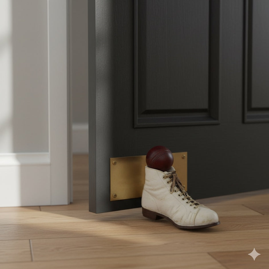 Antique Cricket Boot Ornament/Doorstop