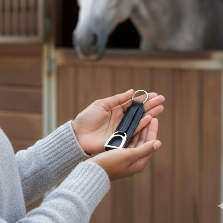 Personalised Equestrian Stirrup Keyring
