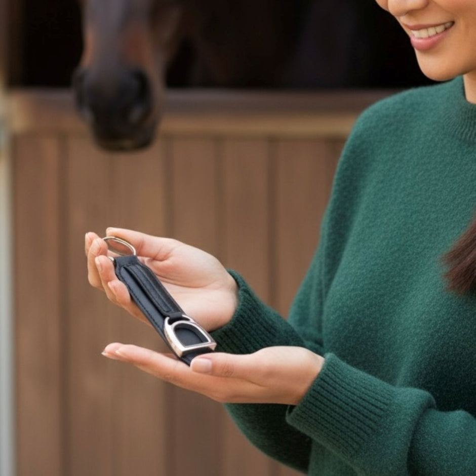Personalised Equestrian Stirrup Keyring