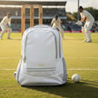 Personalised Cricket White Rucksack