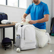 Personalised Cricket White Rucksack