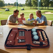 Luxury Personalised Golf Gift Set – PU Leather Golf Accessories Case – Father’s Day Gift for Dad Golfer