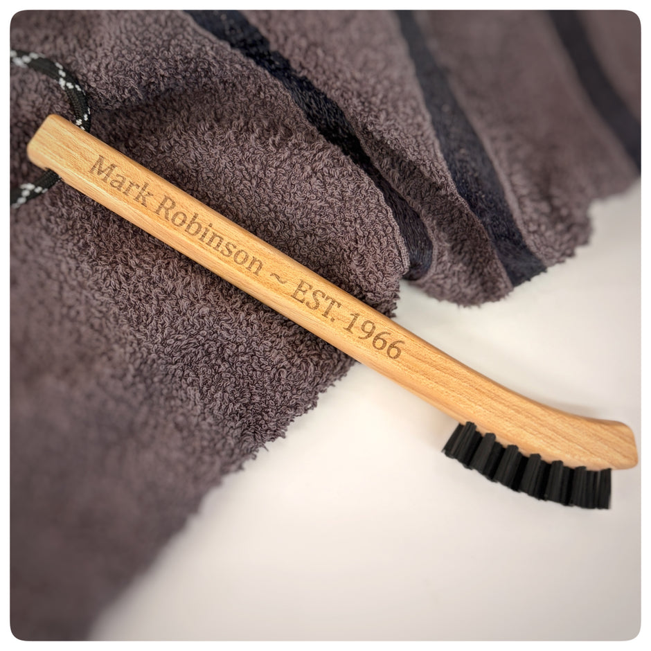Personalised Sports Boot And Shoe Brush