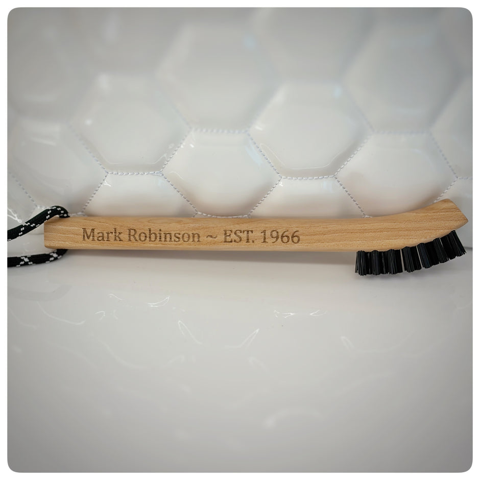 Personalised Sports Boot And Shoe Brush