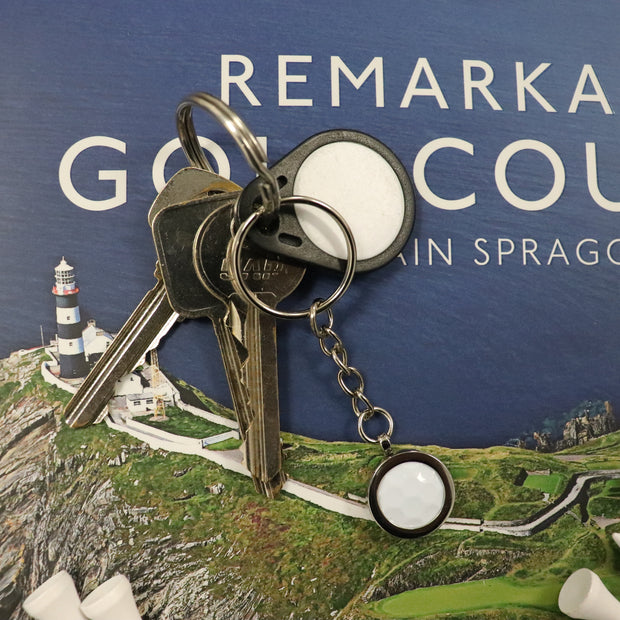 Personalised Golf Ball Key Chain/Ring