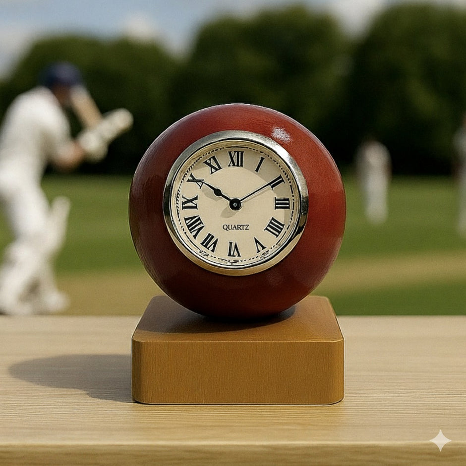Personalised Cricket Clock – Handcrafted Gift for Cricket Fans