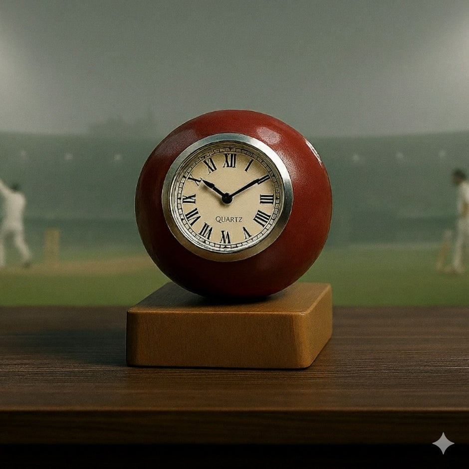 Personalised Cricket Clock – Handcrafted Gift for Cricket Fans