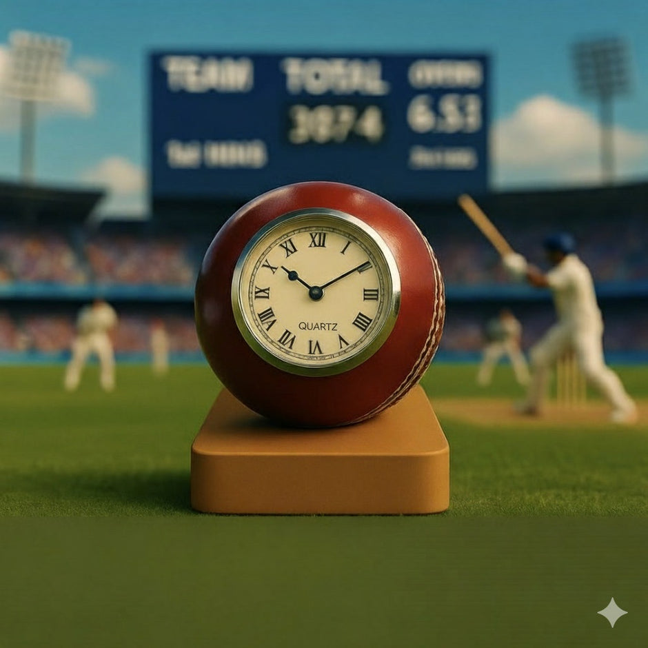 Personalised Cricket Clock – Handcrafted Gift for Cricket Fans