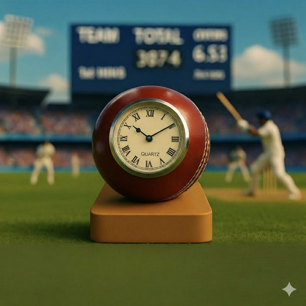 Personalised Cricket Clock – Handcrafted Gift for Cricket Fans