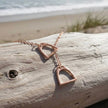 Personalised Gold, Silver or Rose Gold Silver Stirrup Necklace