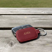 Personalised Cricket Leather Keyring