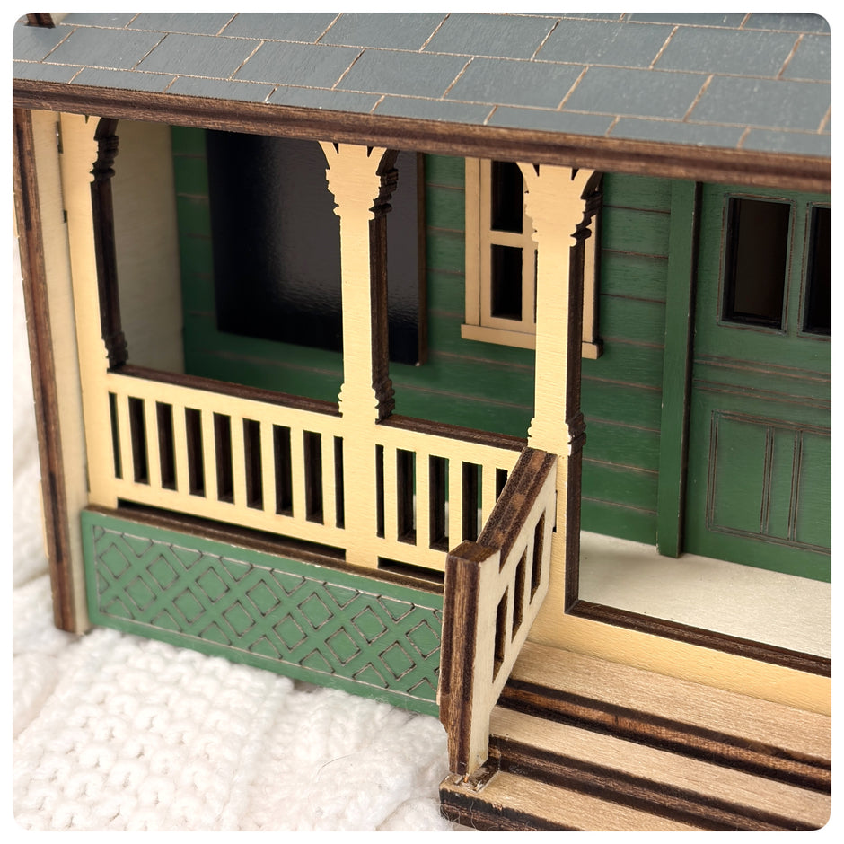 Personalised Cricket Pavilion Desk Tidy Trinket Box