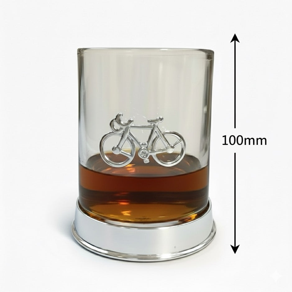 Personalised Cycling Whisky Glass | Unique Cyclist Gift