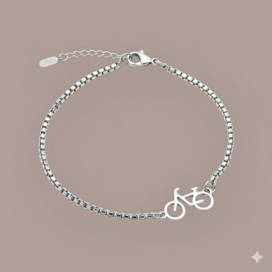 Personalised Cyclists Bracelet In Gold Or Silver