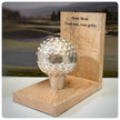 Personalised Golf Ball Ornament – Handmade Golf Gift & Alternative Trophy