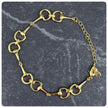18ct Gold Plated Snaffle Bit Bracelet