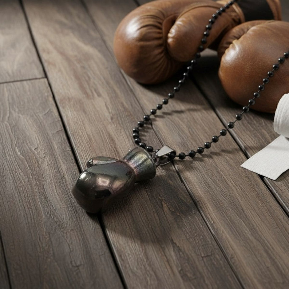 Personalised Boxing Glove Necklace, Various Colours