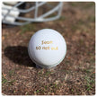 Personalised White Leather Cricket Ball