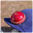 Personalised Half Cricket Ball Bottle Opener - Monogrammed Leather Cricket Gift