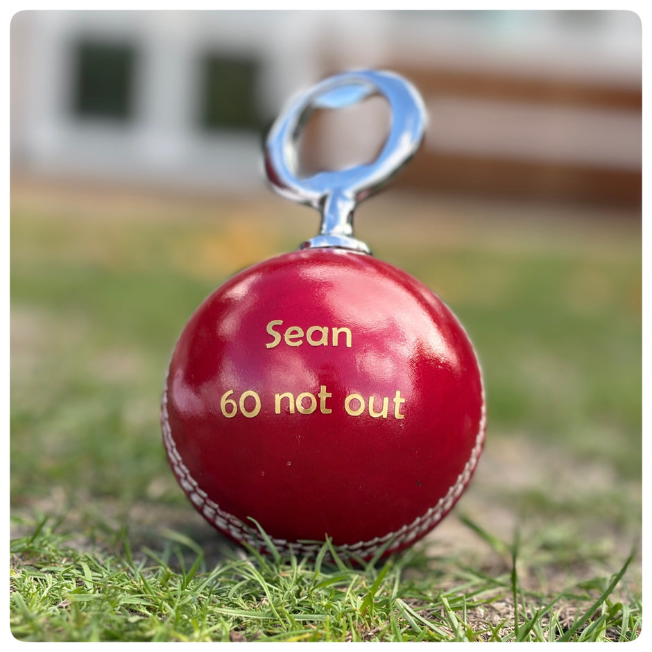 Personalised Cricket Ball Bottle Opener, Full Size Ball