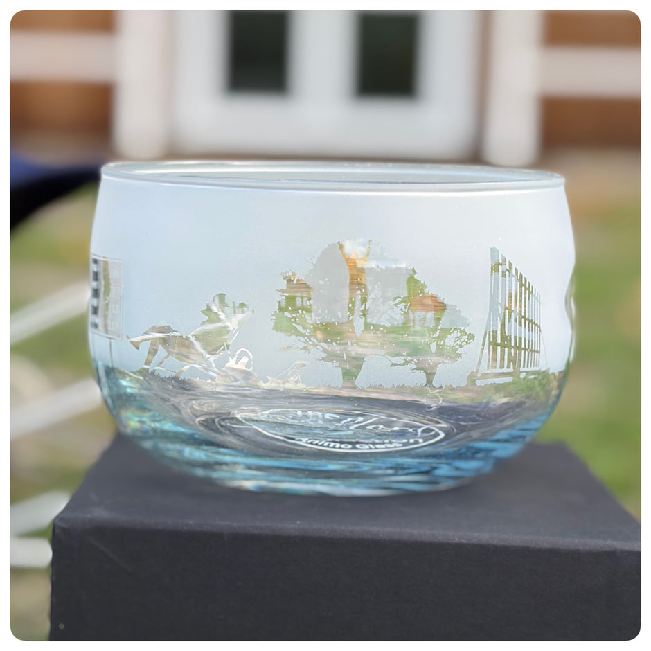 Cricket Themed Crystal Snack Bowl