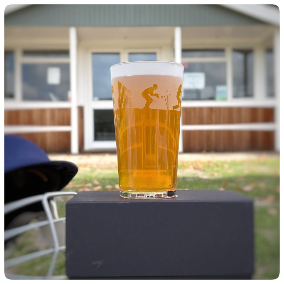 Cricket Themed Highball Tumbler Glass