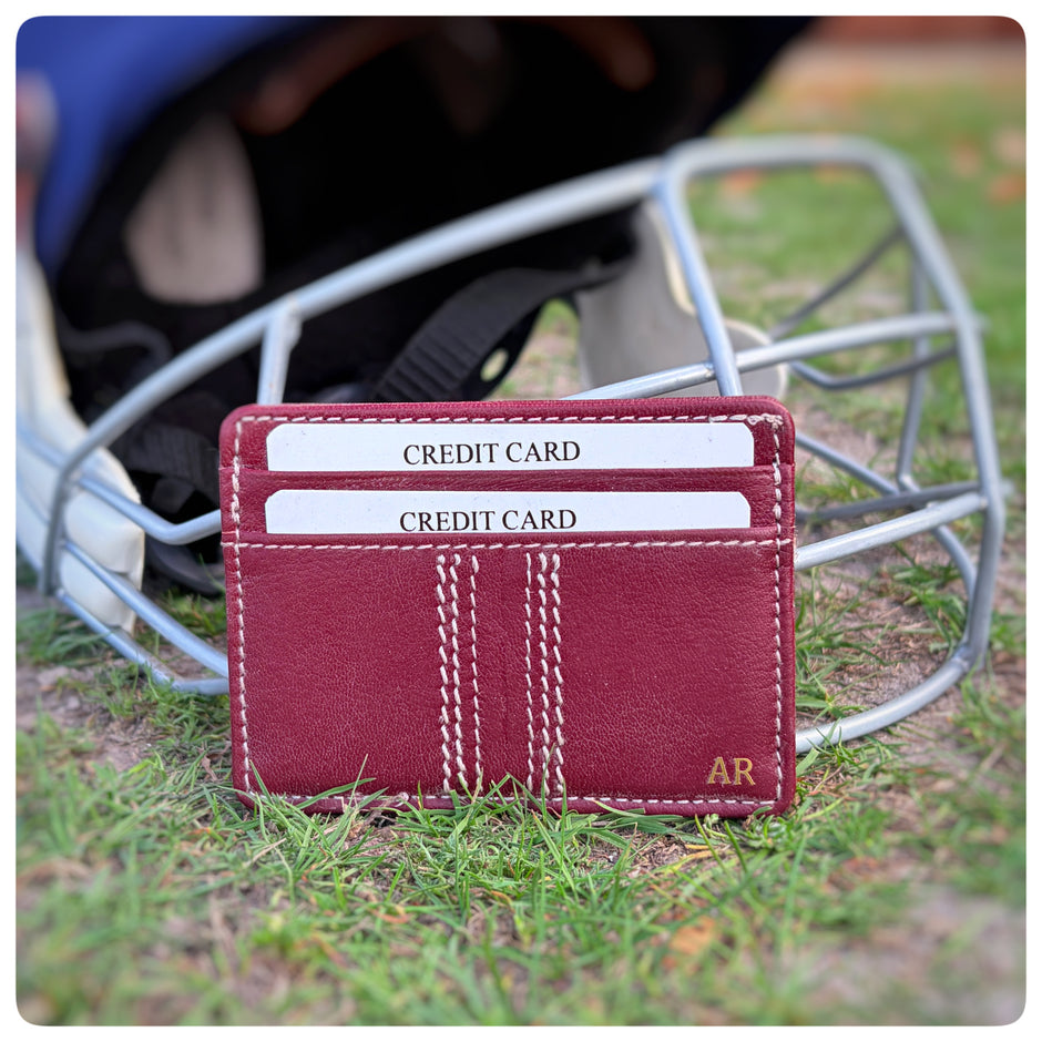 Vintage Leather Cricket Credit Card Holder