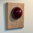 Personalised Cricket Ball Gift On Solid Oak Plaque | Cricket Award | End Of Season Prize
