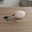 Rugby Ball Keyring - Handmade Rugby Gift for Fans