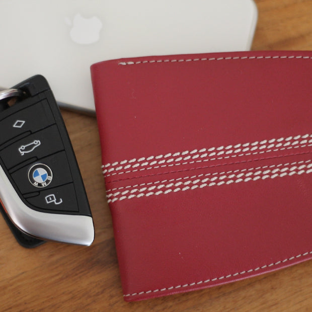 Leather Cricket Ball Wallet