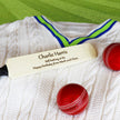 Personalised Wooden Mini Cricket Bat – Custom Engraved Gift with Free Display Stand