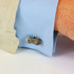 Personalised Bike Chain Cufflinks Silver
