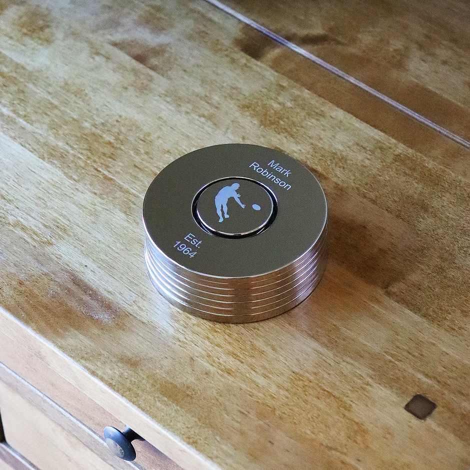 Personalised Football Polished Coaster Set
