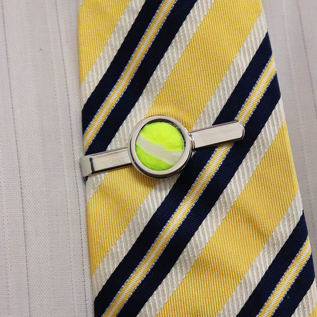 Personalised Tennis Ball Tie Slide/Bar