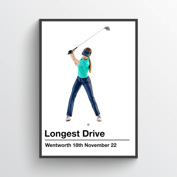 Personalised Female Golf Print