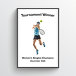Personalised Female Tennis Print