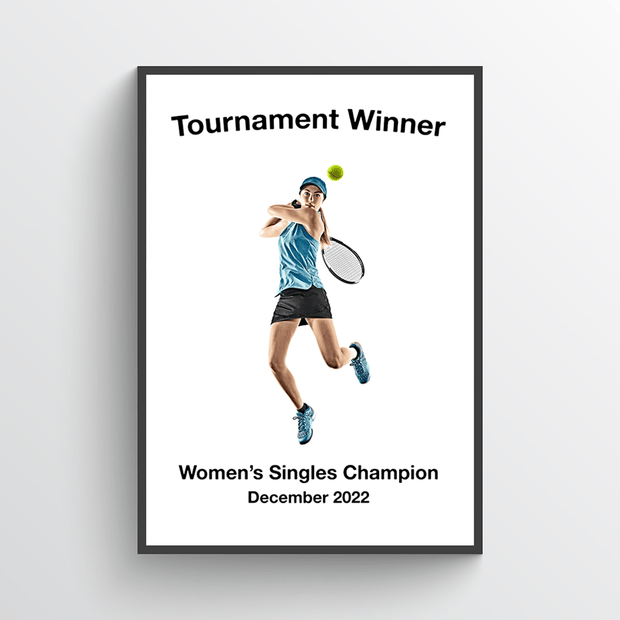 Personalised Female Tennis Print