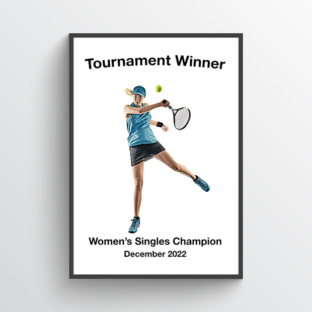 Personalised Female Tennis Print