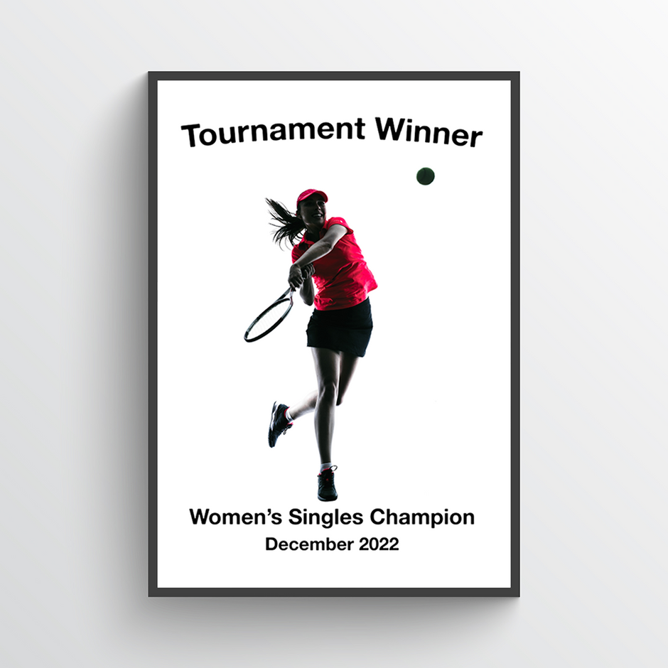 Personalised Female Tennis Print