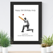 Personalised Cricket Print